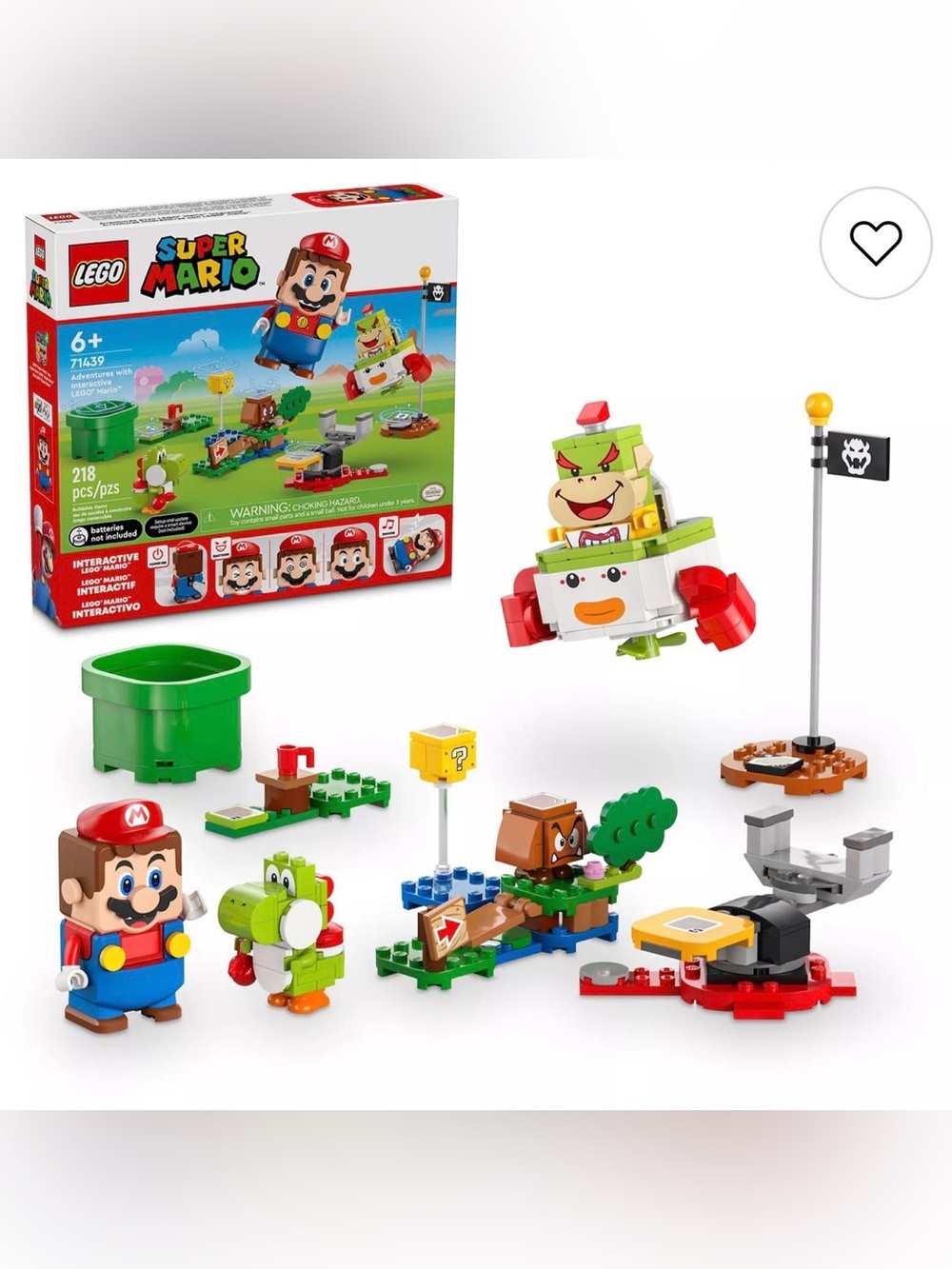 Lego Super Mario Bowser Jr. Encounter Set - Red, Green, White, Yellow